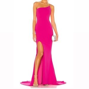 Hot pink Nookie gown. WORN ONCE.